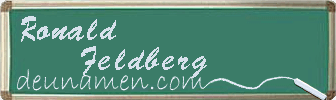 Ronald Feldberg Visitenkarte